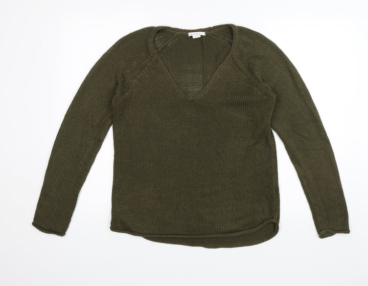 H&M Womens Green   Pullover Jumper Size S