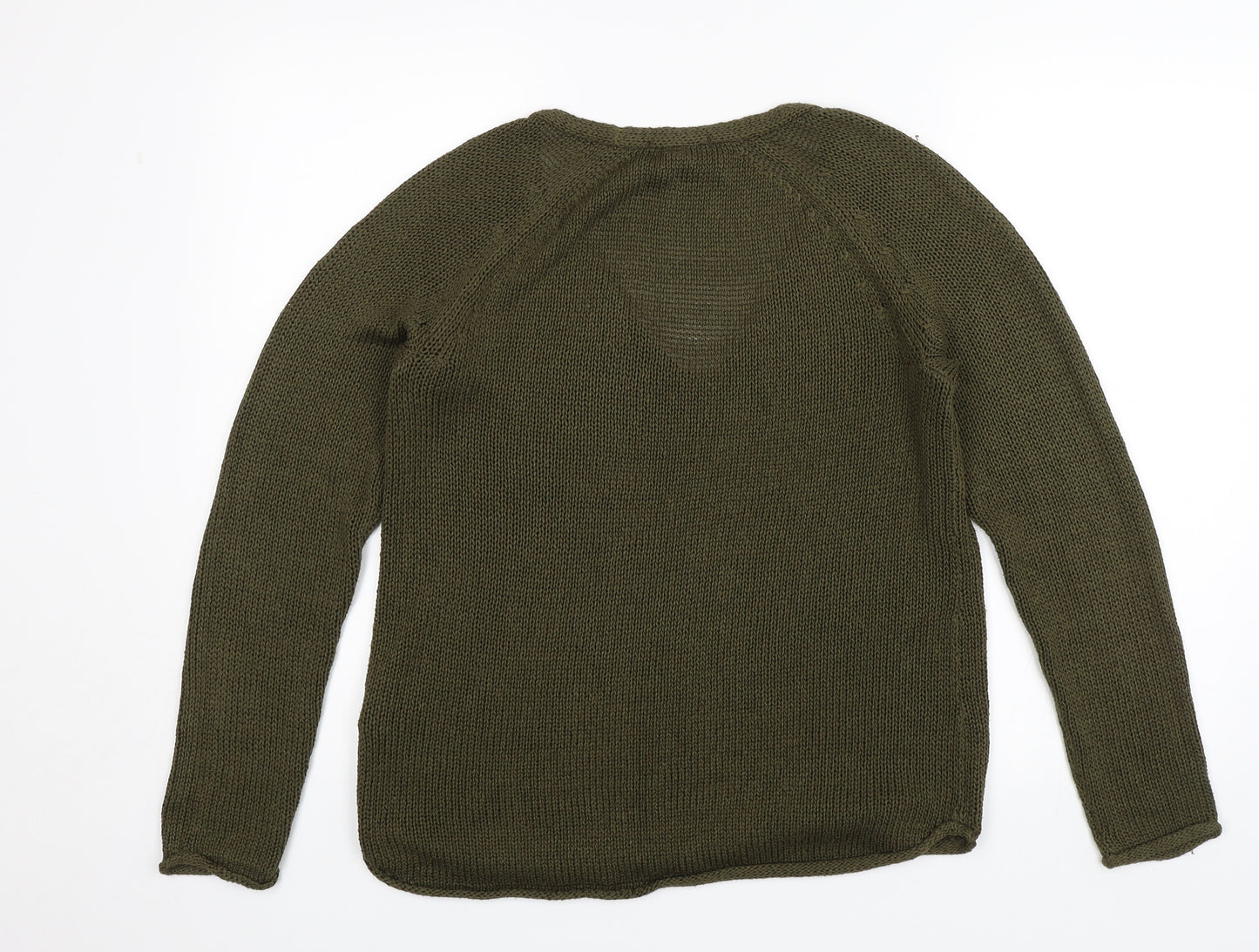 H&M Womens Green   Pullover Jumper Size S
