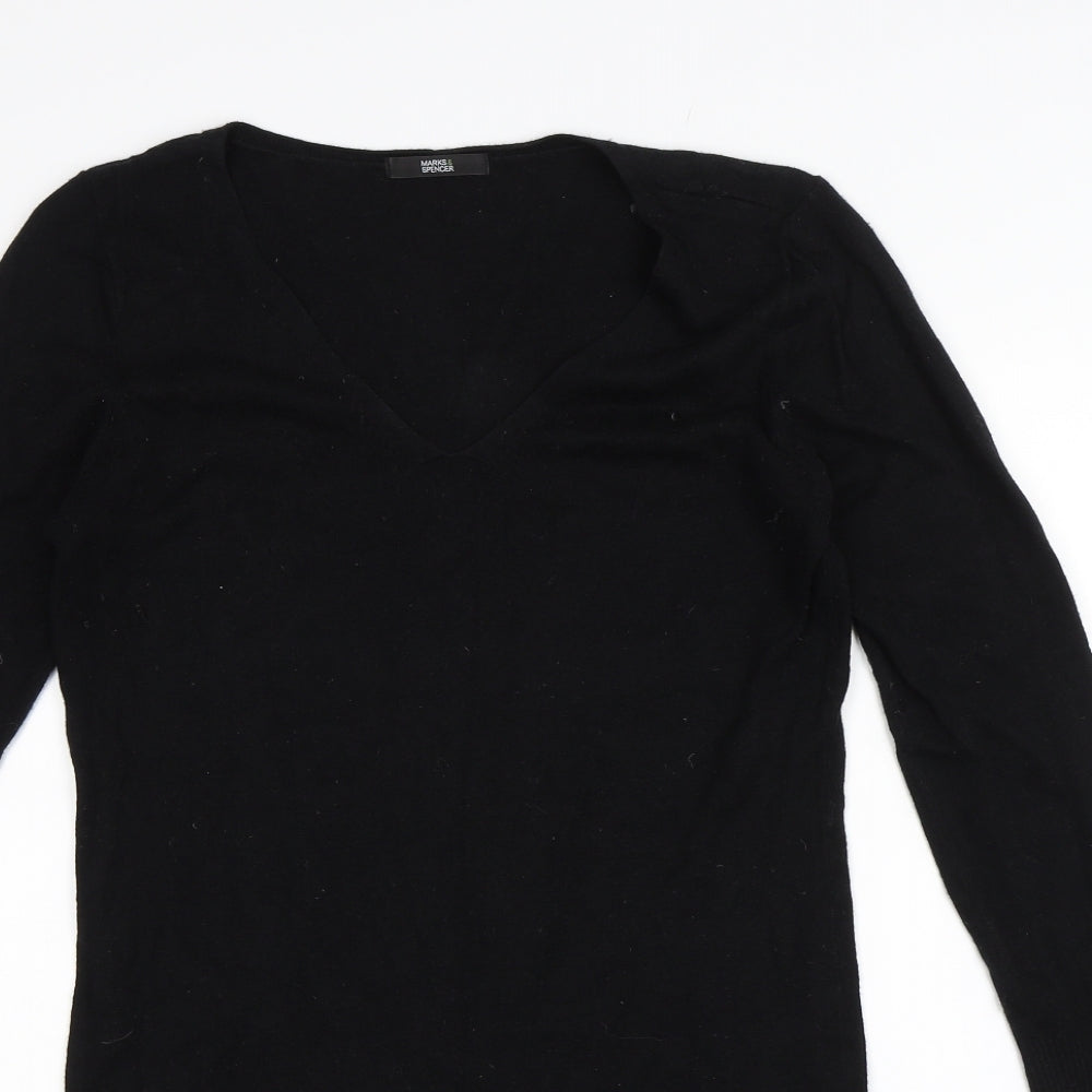 M&S Womens Black   Jumper Dress  Size 12