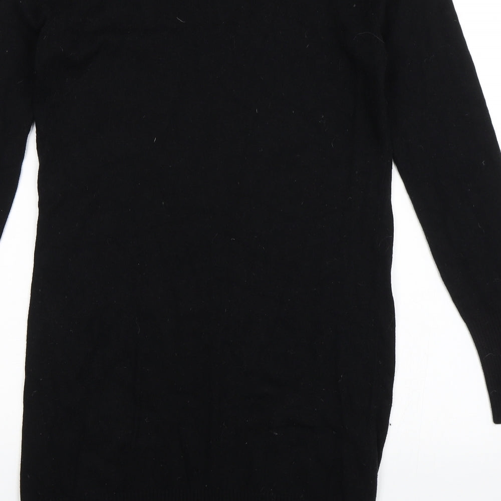 M&S Womens Black   Jumper Dress  Size 12