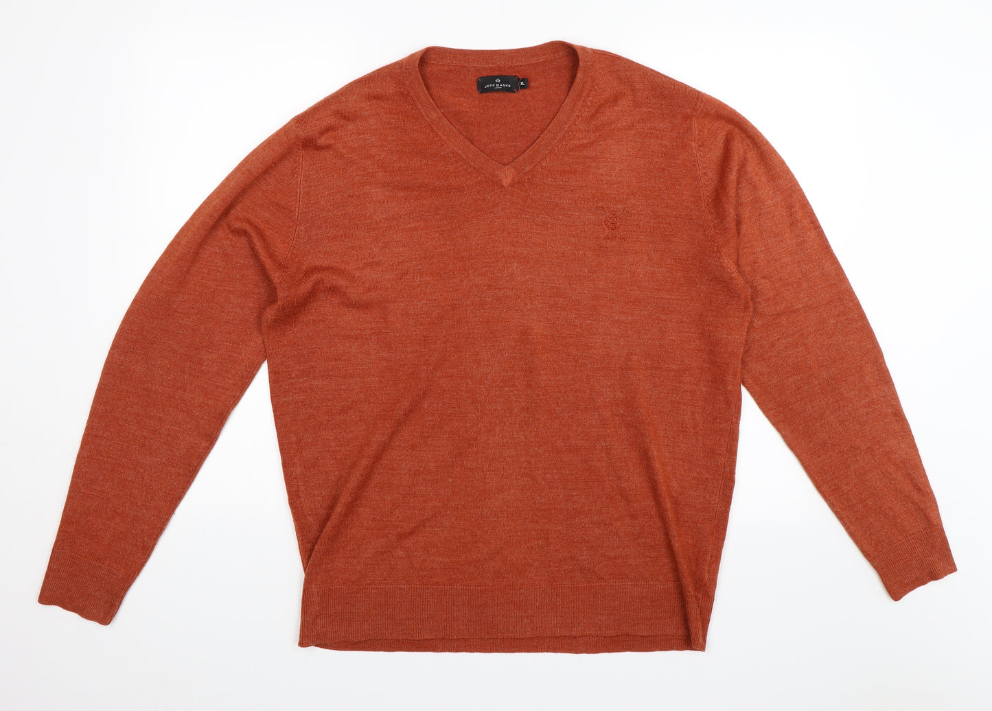Jeff Banks Mens Orange   Pullover Jumper Size XL