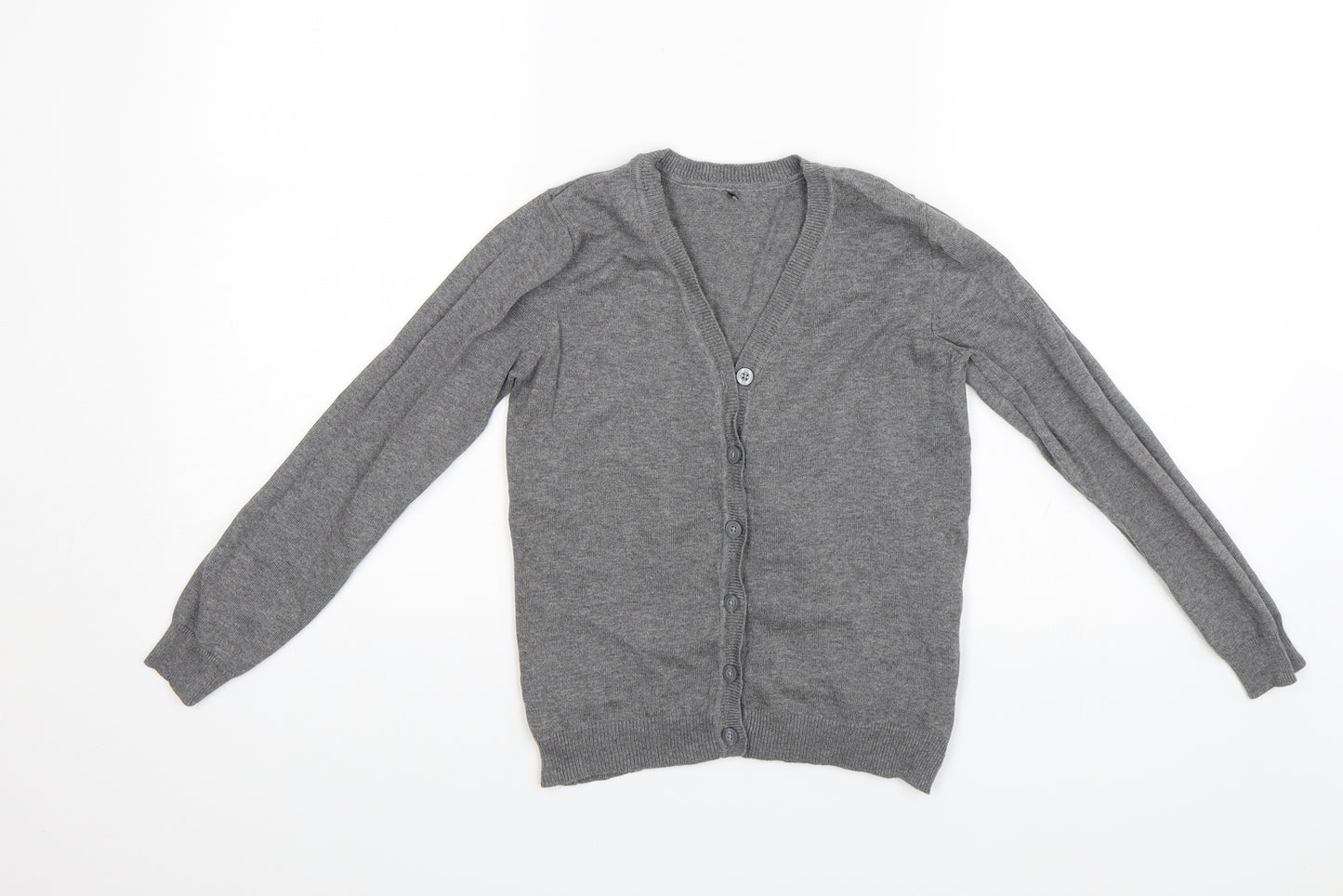 George Girls Grey   Cardigan Jumper Size 8-9 Years  - School