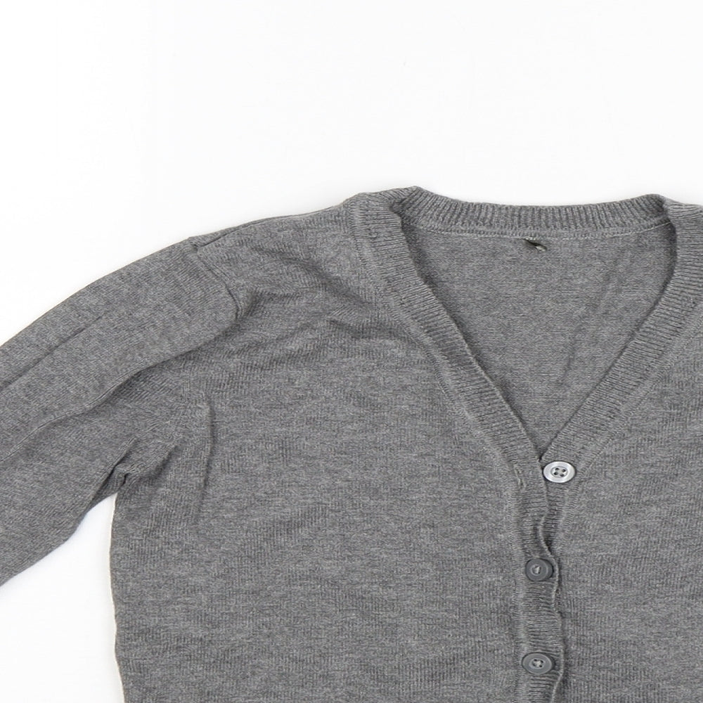 George Girls Grey   Cardigan Jumper Size 8-9 Years  - School