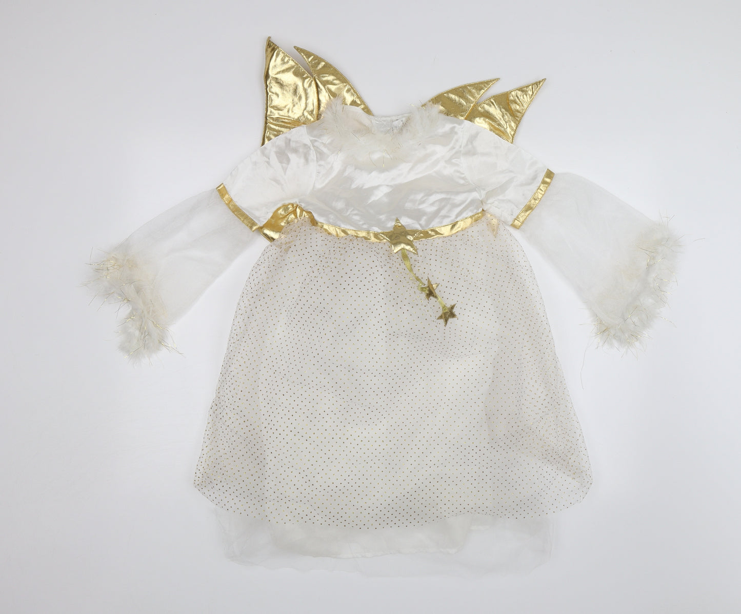 Tesco Girls White   Tutu Dress  Size 5-6 Years  - Angel