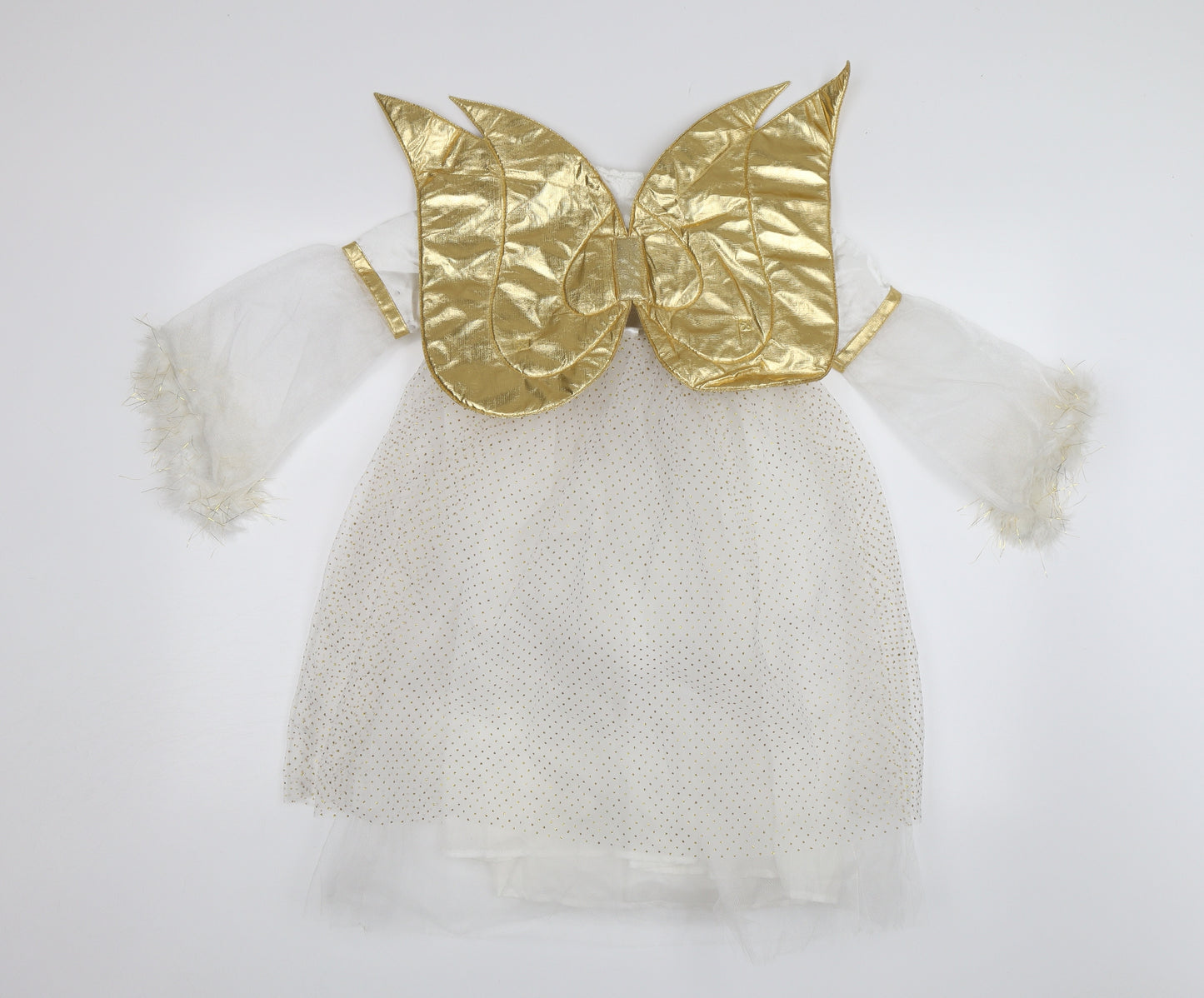 Tesco Girls White   Tutu Dress  Size 5-6 Years  - Angel