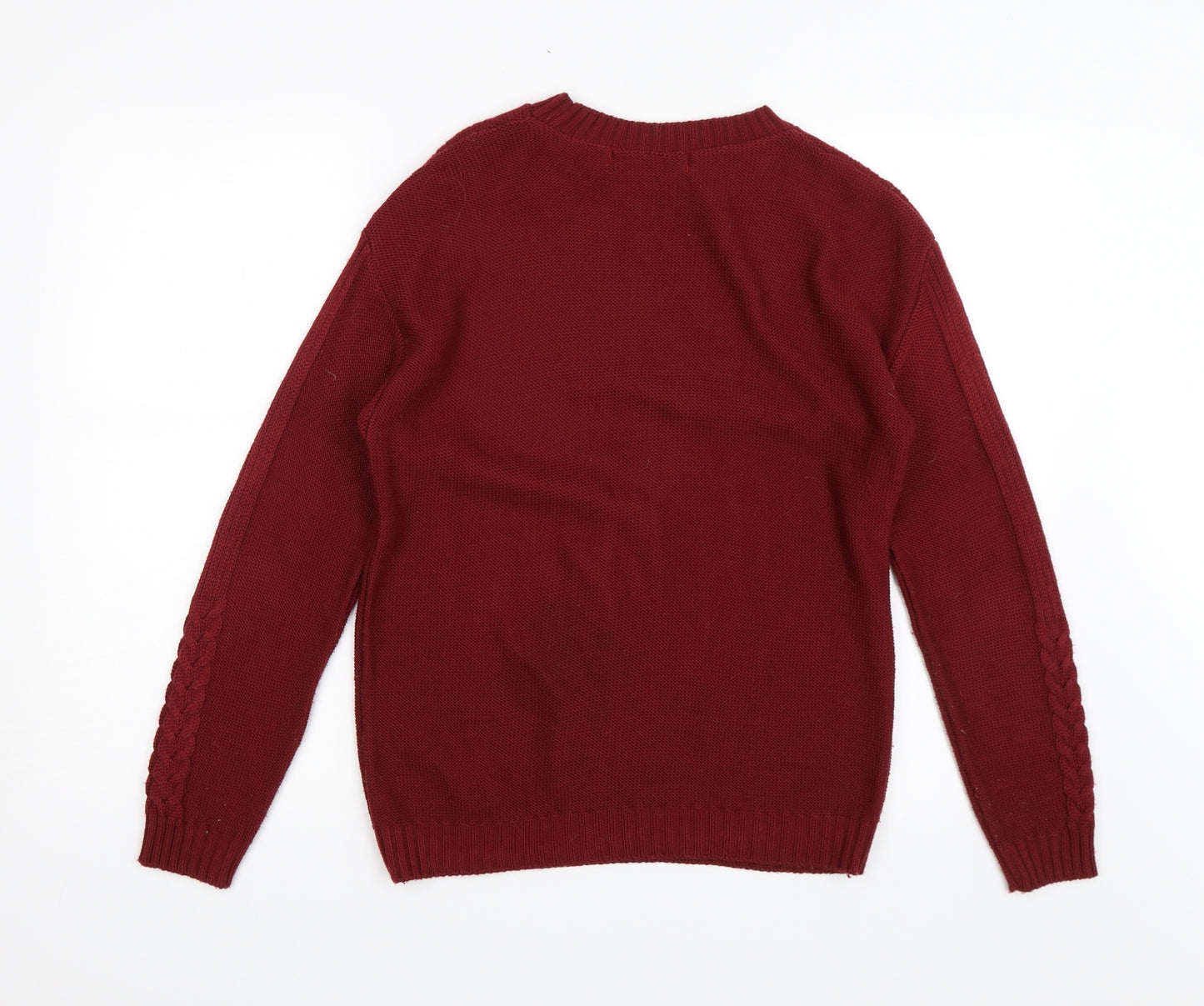 Pure and Natural Womens Red   Pullover Jumper Size S