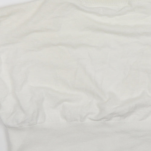 New Look Womens White   Cardigan Jumper Size 14