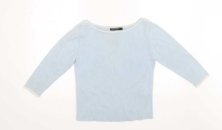 Debbie Morgan Womens Blue Pullover Jumper Size M