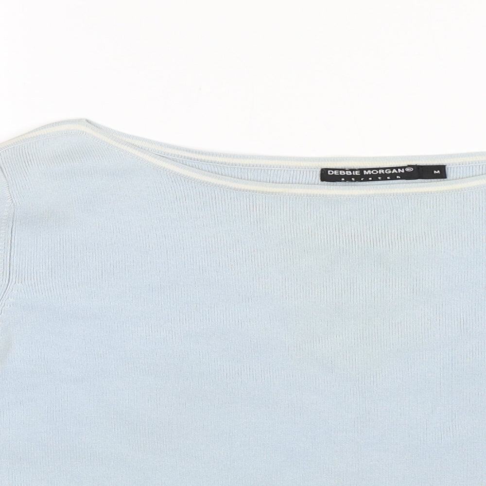Debbie Morgan Womens Blue   Pullover Jumper Size M
