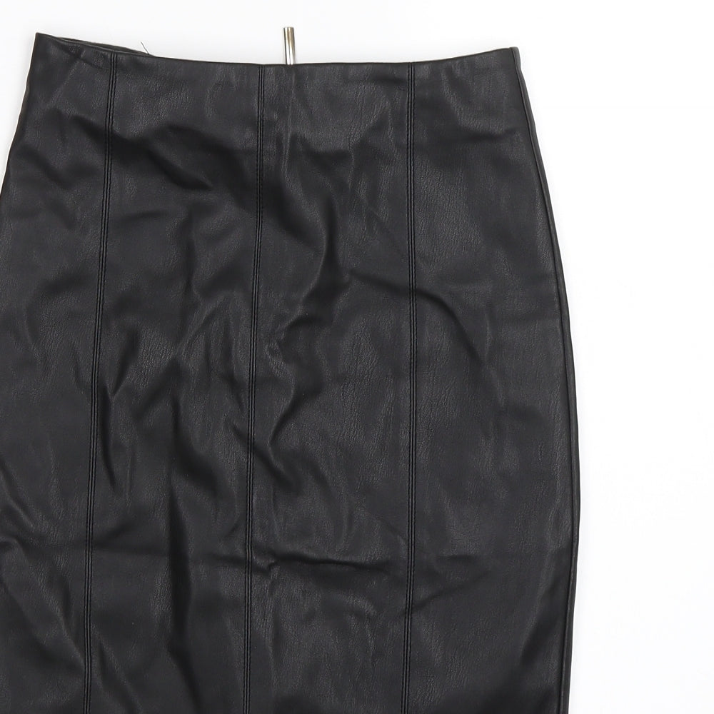 Miss Selfridge Womens Black   A-Line Skirt Size 8