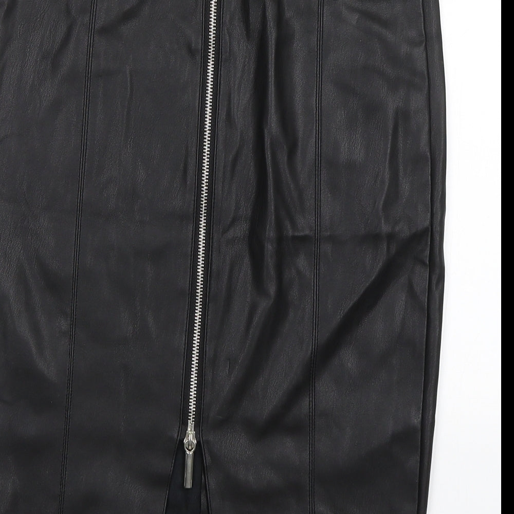 Miss Selfridge Womens Black   A-Line Skirt Size 8