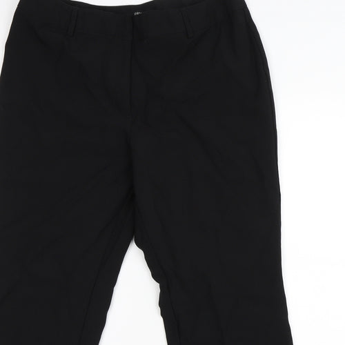 Papaya Womens Black   Dress Pants Trousers Size 14 L26 in