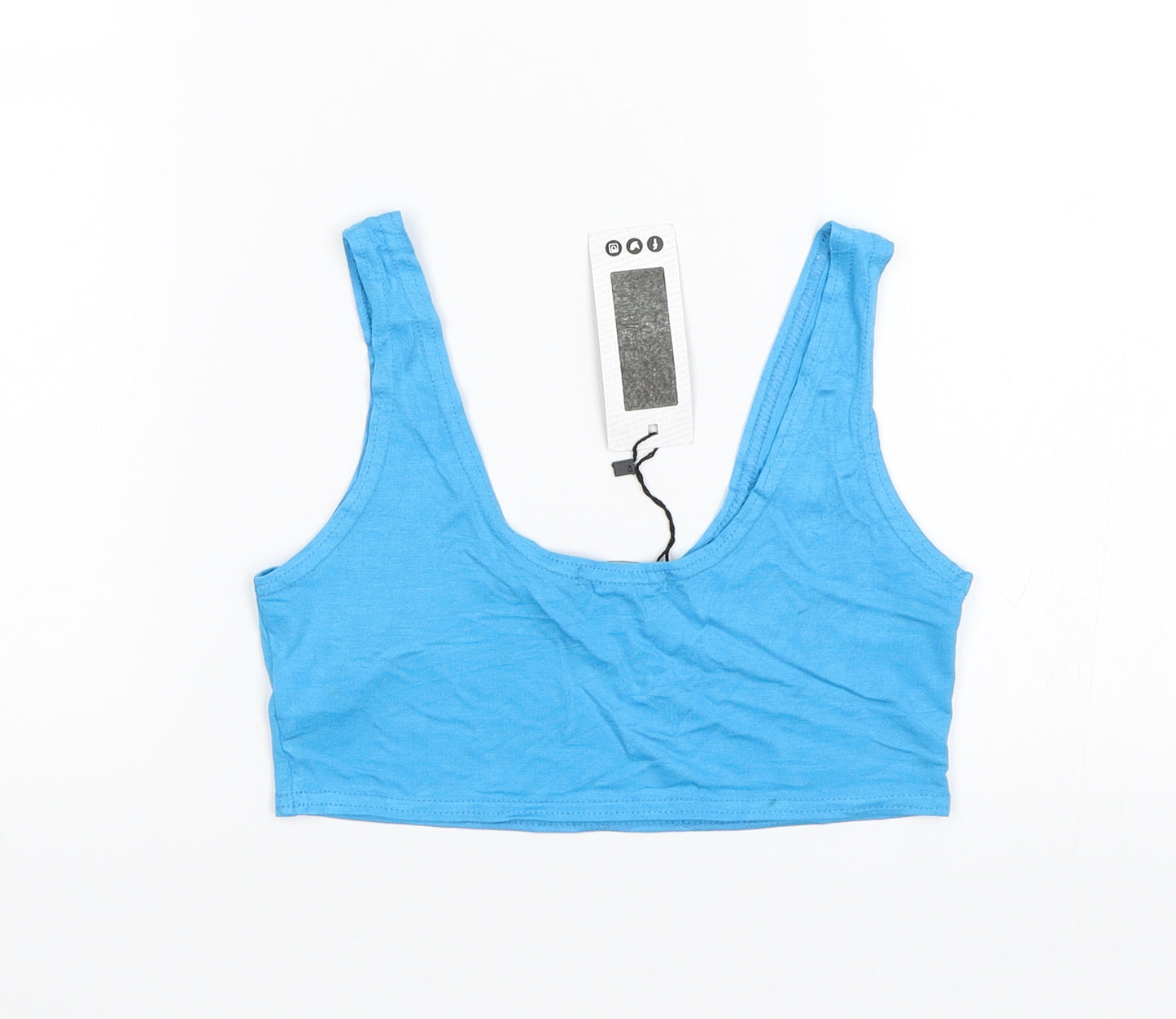 Boohoo Womens Blue   Cropped Tank Size 10