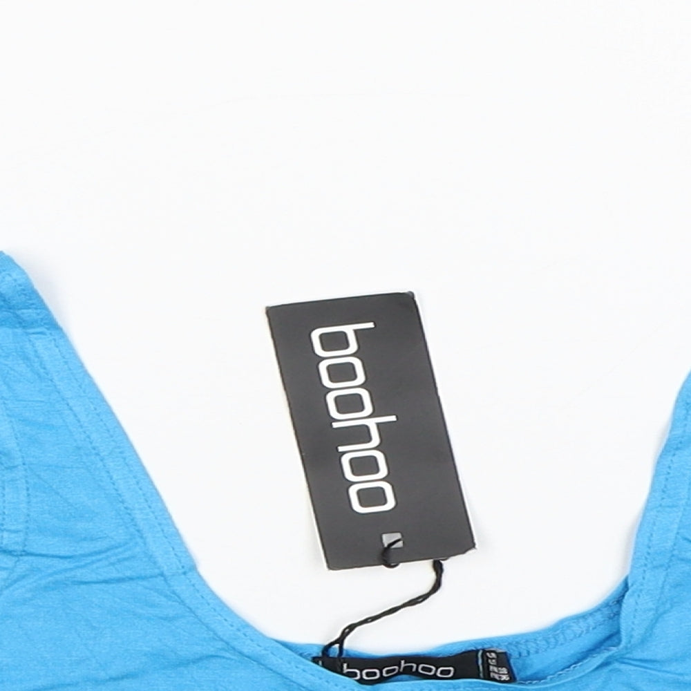 Boohoo Womens Blue   Cropped Tank Size 10