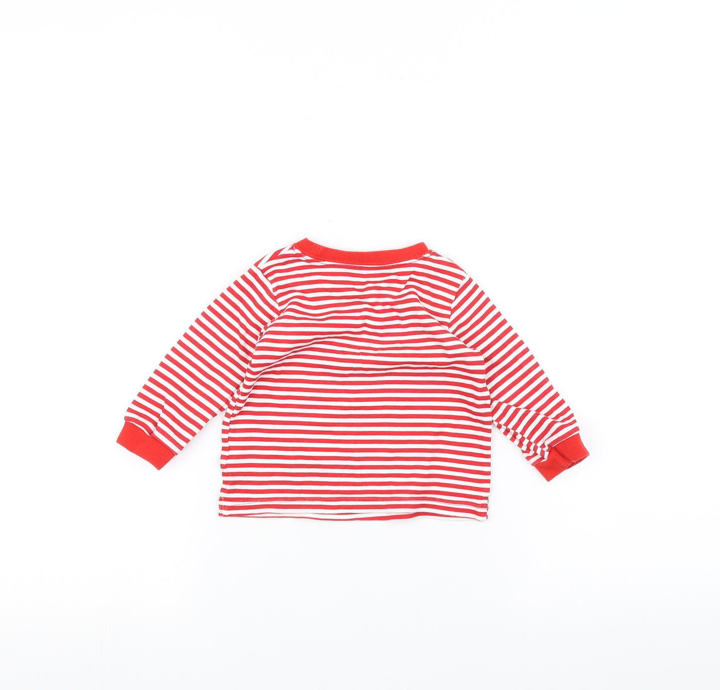 George Baby Red Striped  Basic T-Shirt Size 6-9 Months