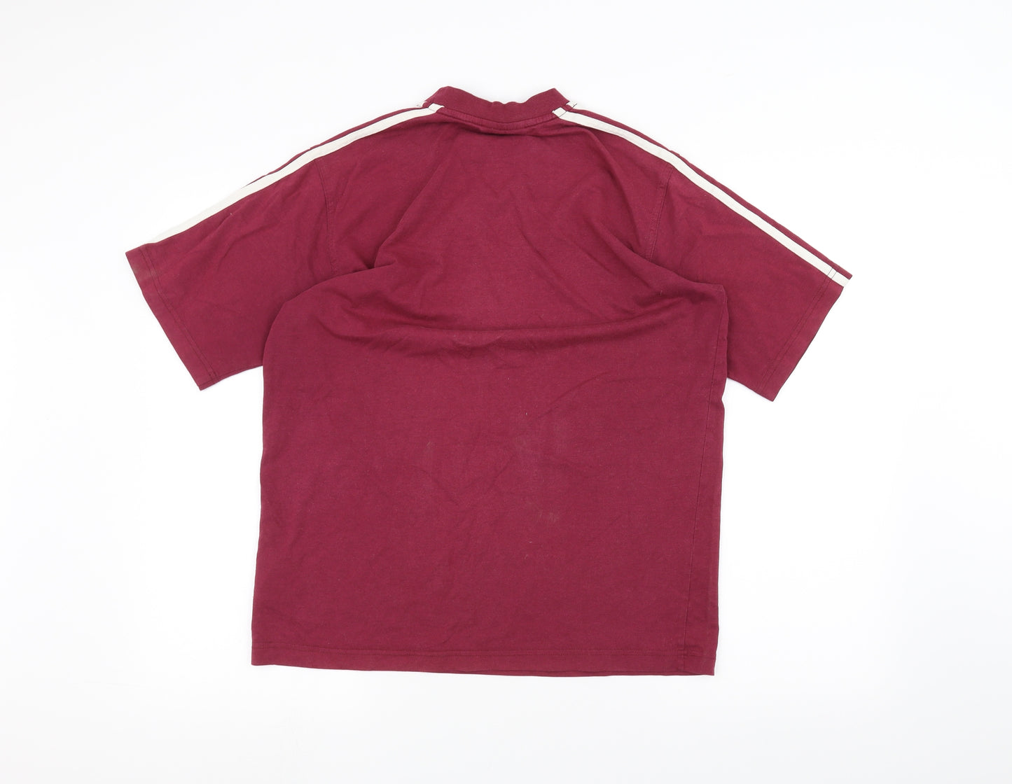 adidas Mens Red    T-Shirt Size S