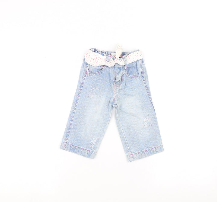 Earlydays Baby Blue Rain Trousers Jeans Size 6-9 Months - Belted