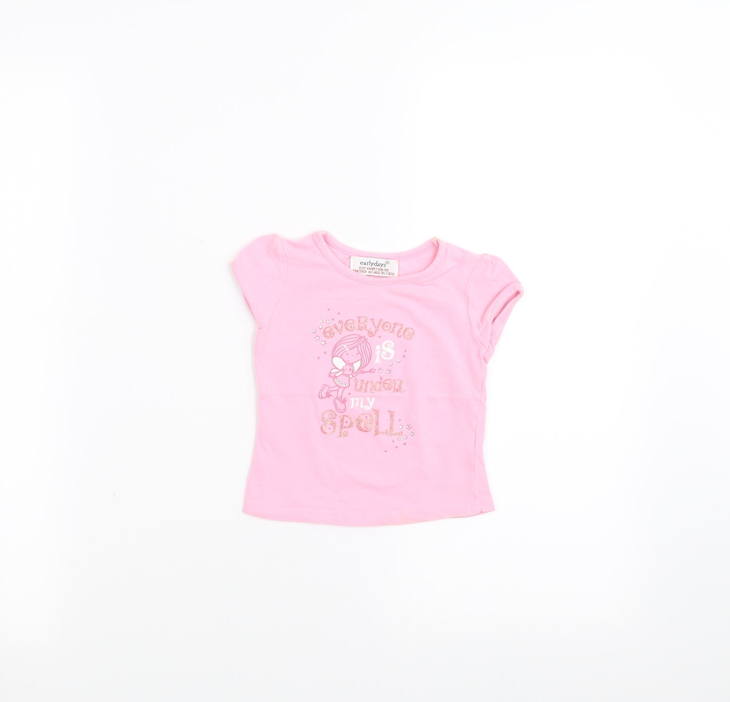 Earlydays Baby Pink   Basic T-Shirt Size 6-9 Months