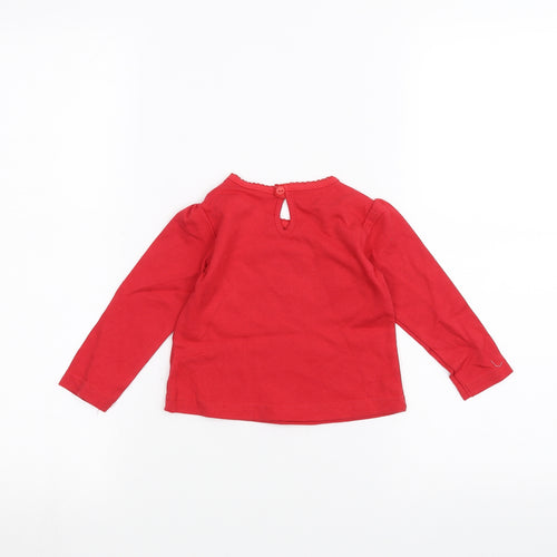 Earlydays Baby Red   Basic T-Shirt Size 6-9 Months