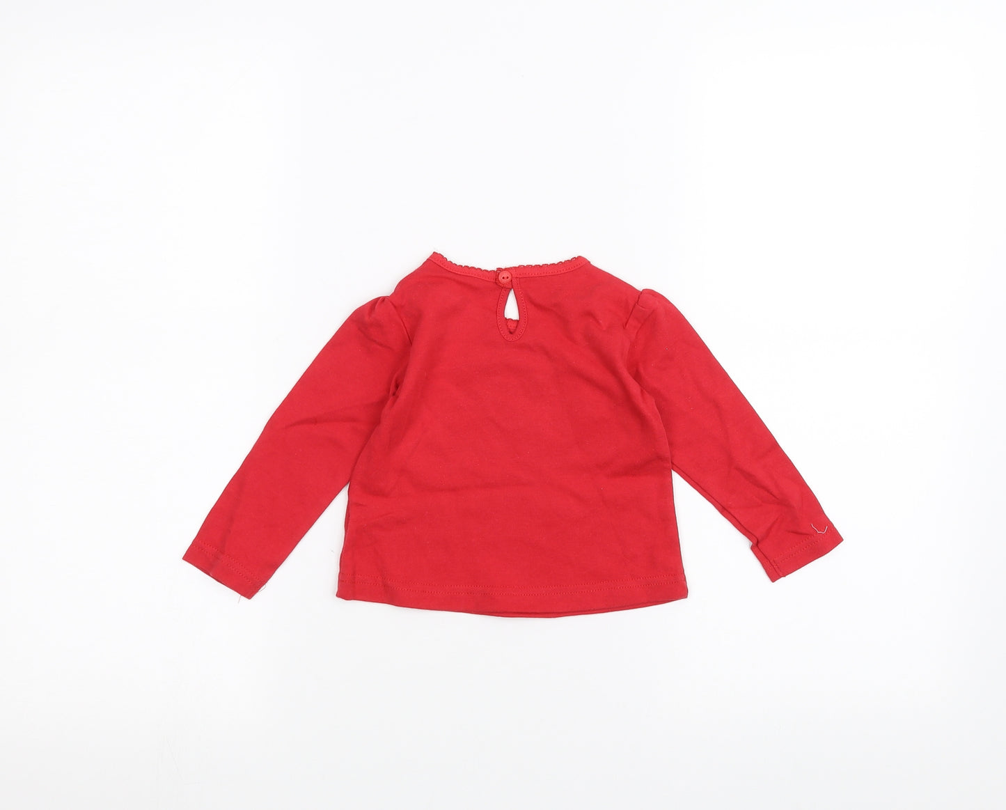 Earlydays Baby Red   Basic T-Shirt Size 6-9 Months