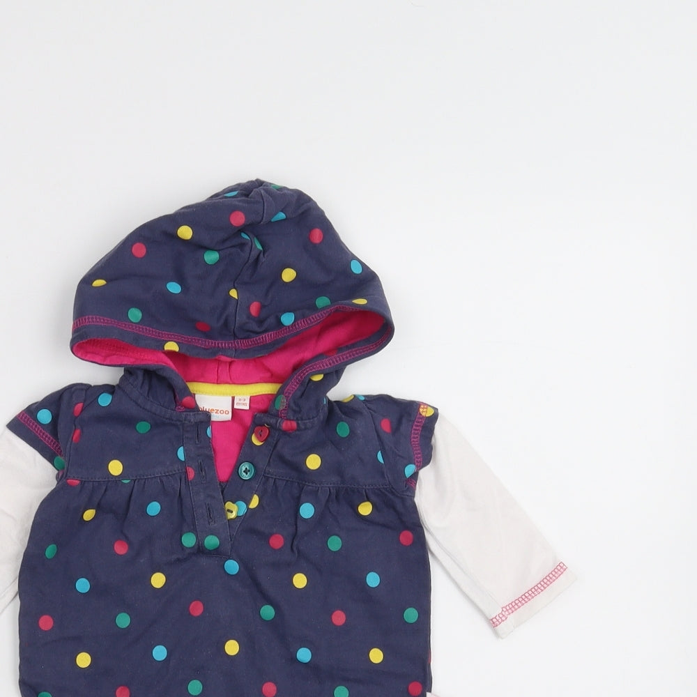 debinhams Baby Blue   A-Line  Size 0-3 Months  - Hooded
