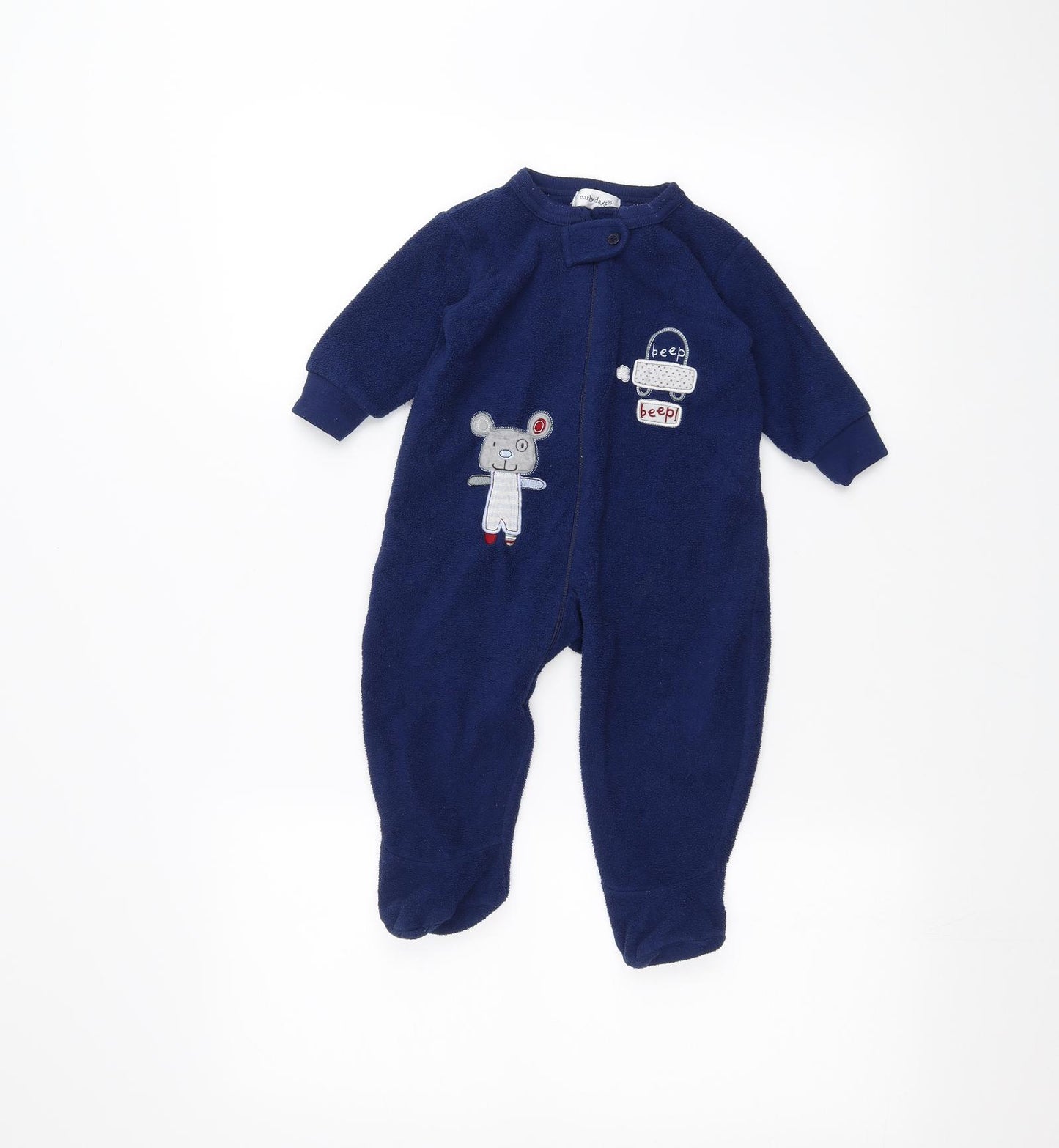 Earlydays Baby Blue   Babygrow One-Piece Size 6-9 Months