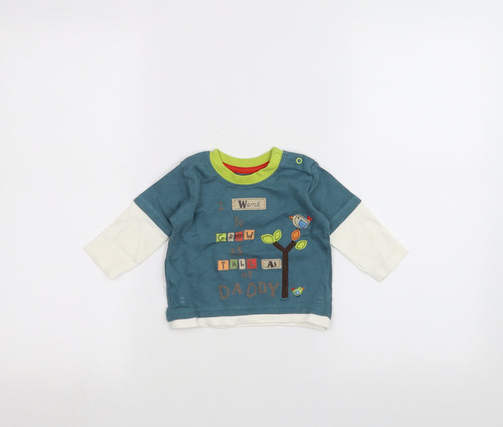 George Baby Blue Basic T-Shirt Size 3-6 Months