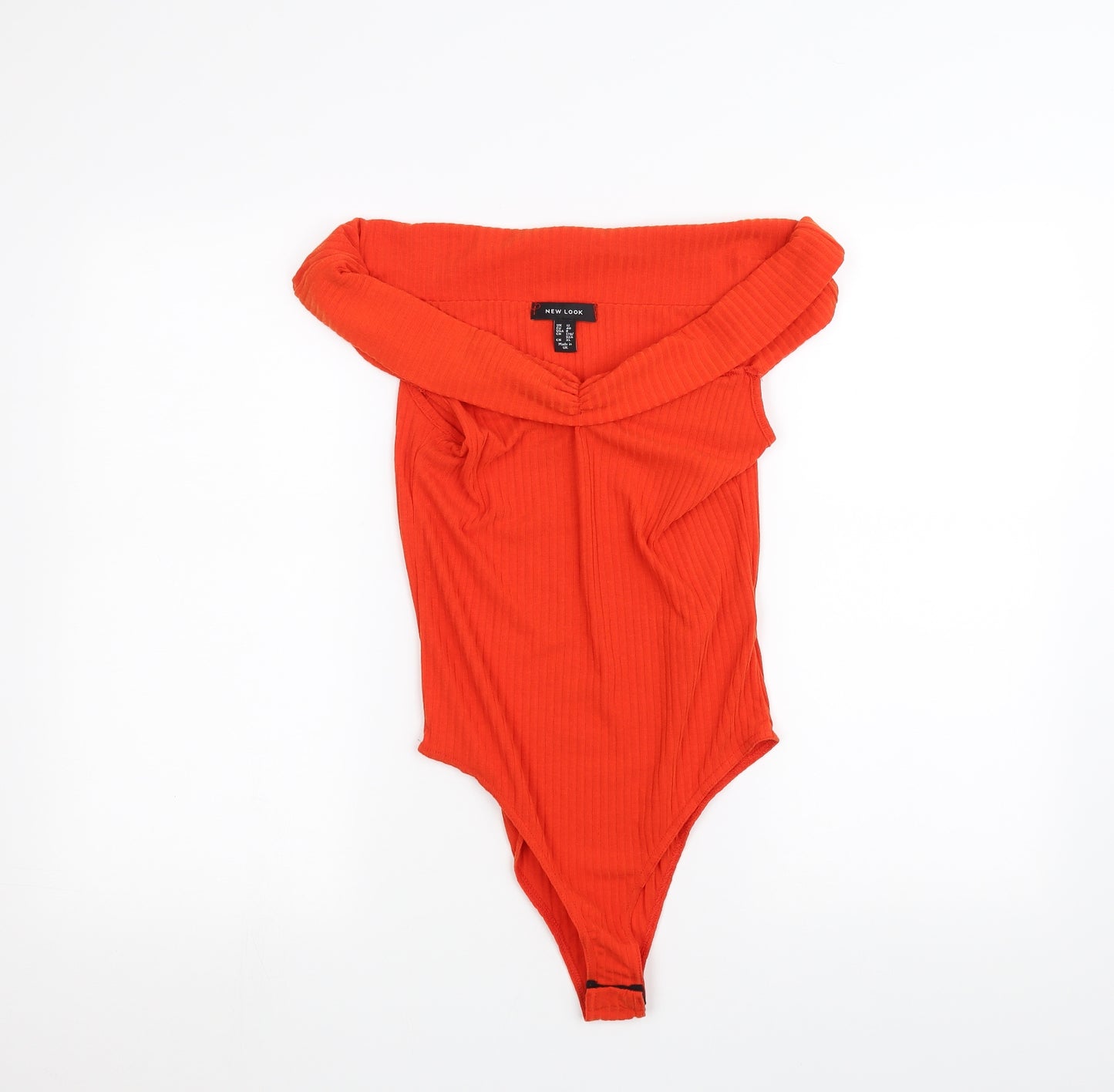 New Look Womens Orange   Bodysuit One-Piece Size 12