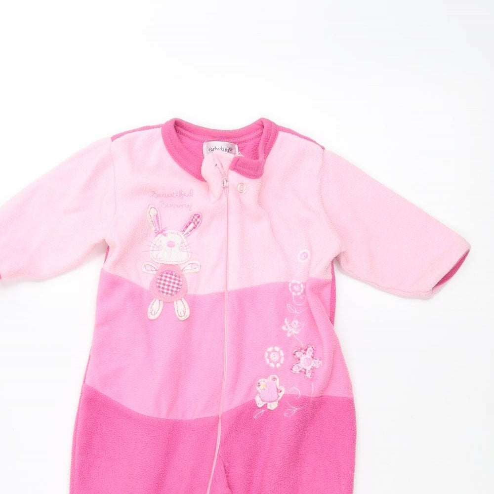 Earlydays Baby Pink   Babygrow One-Piece Size 6-9 Months