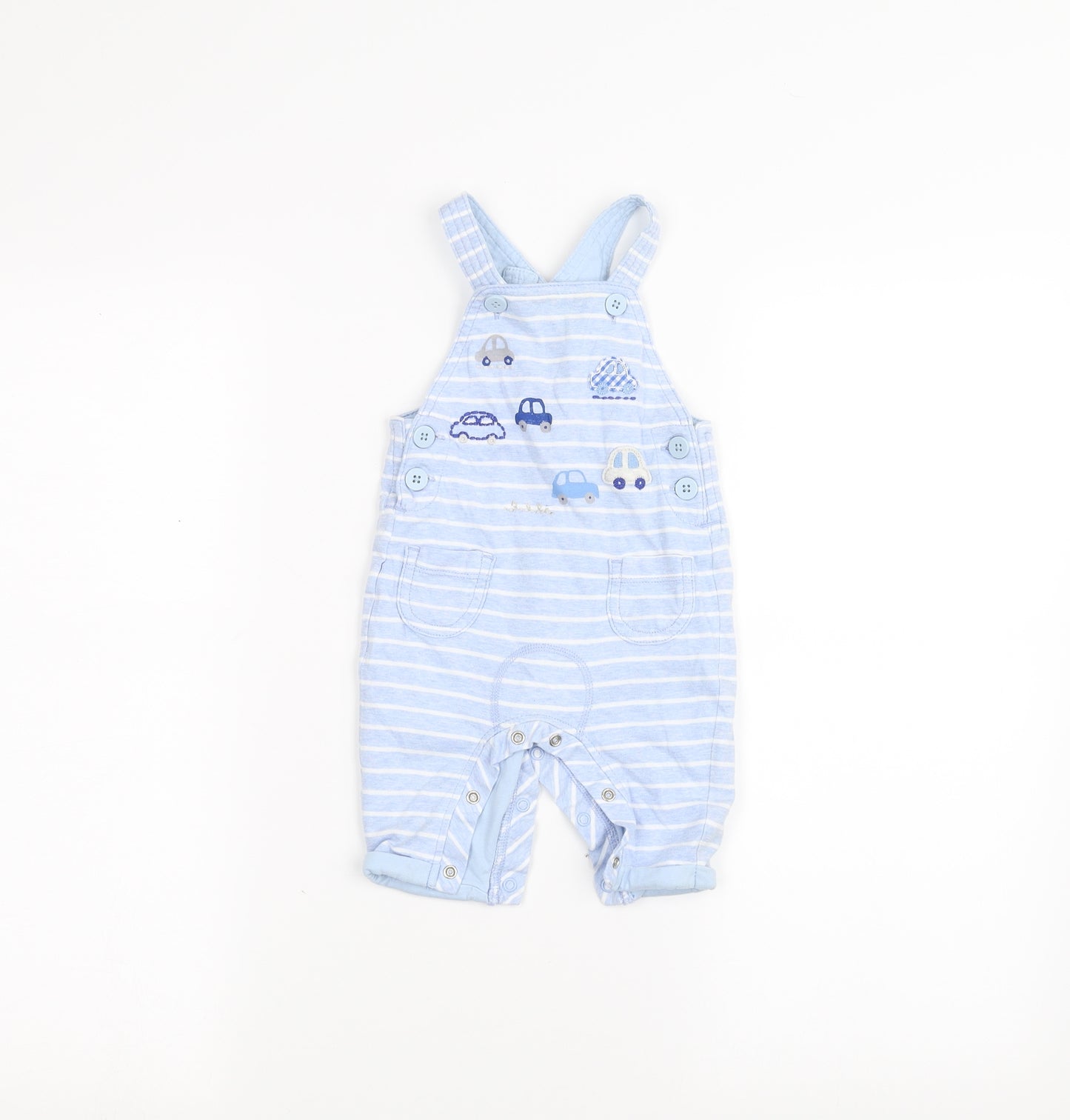 NEXT Baby Blue Striped  Babygrow One-Piece Size 0-3 Months