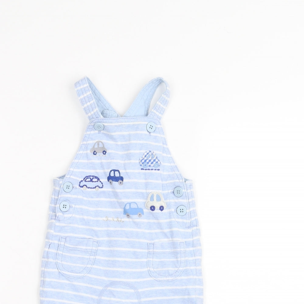 NEXT Baby Blue Striped  Babygrow One-Piece Size 0-3 Months