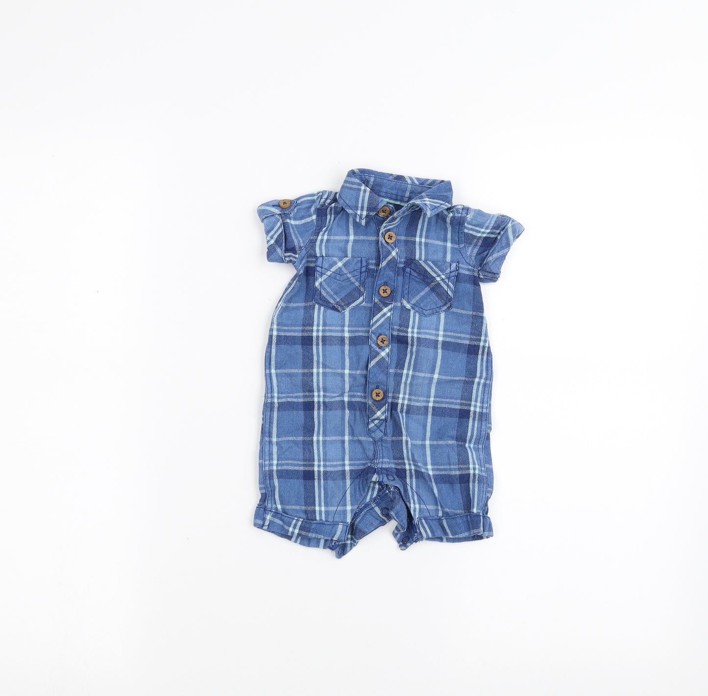 Matalan Baby Blue   Babygrow One-Piece Size 0-3 Months