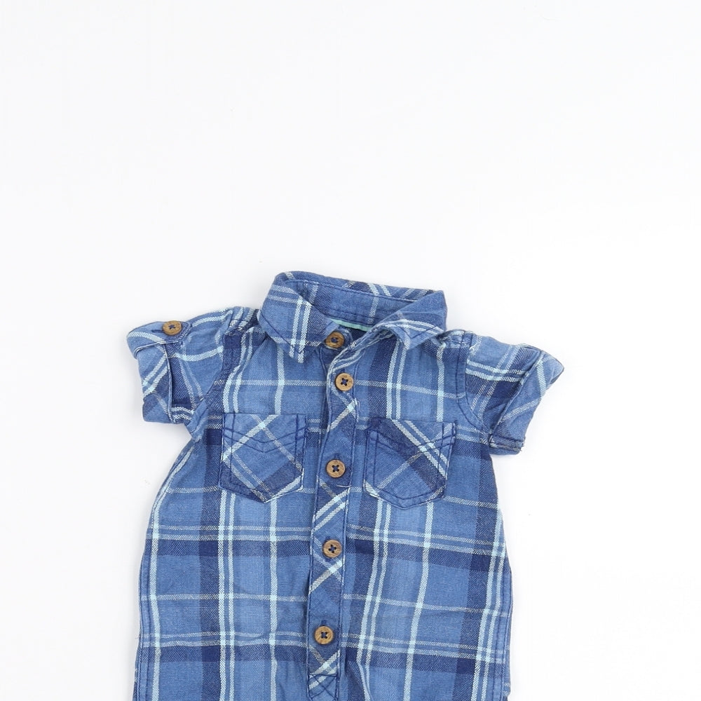 Matalan Baby Blue   Babygrow One-Piece Size 0-3 Months