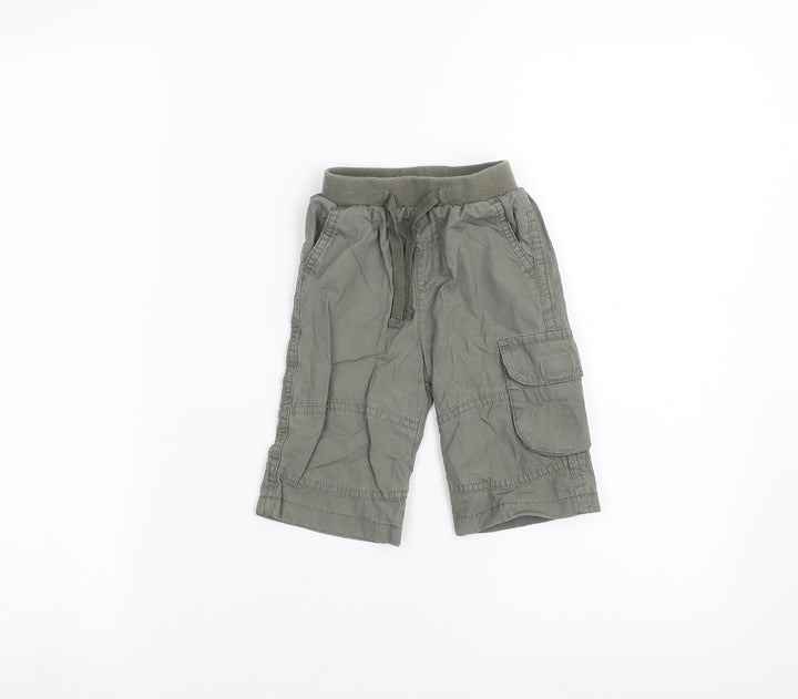 Preworn Baby Green Cargo Trousers Size 3-6 Months