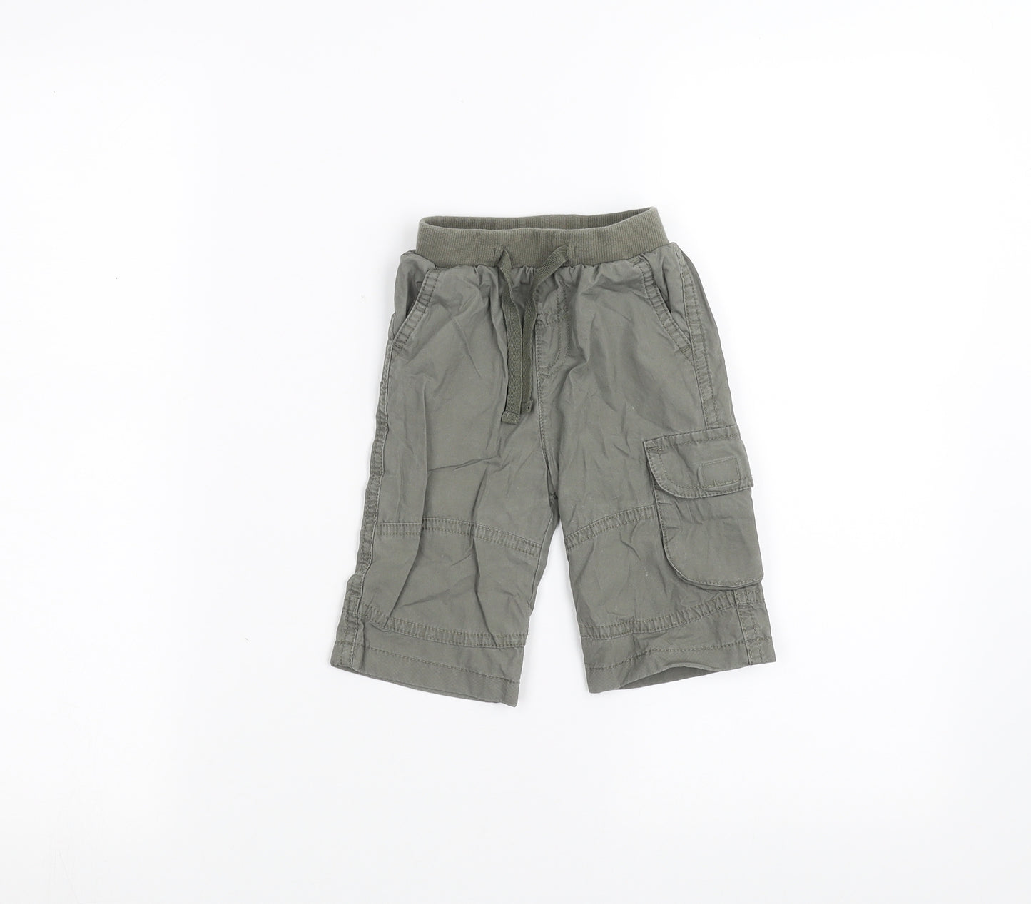 Preworn Baby Green   Cargo Trousers Size 3-6 Months