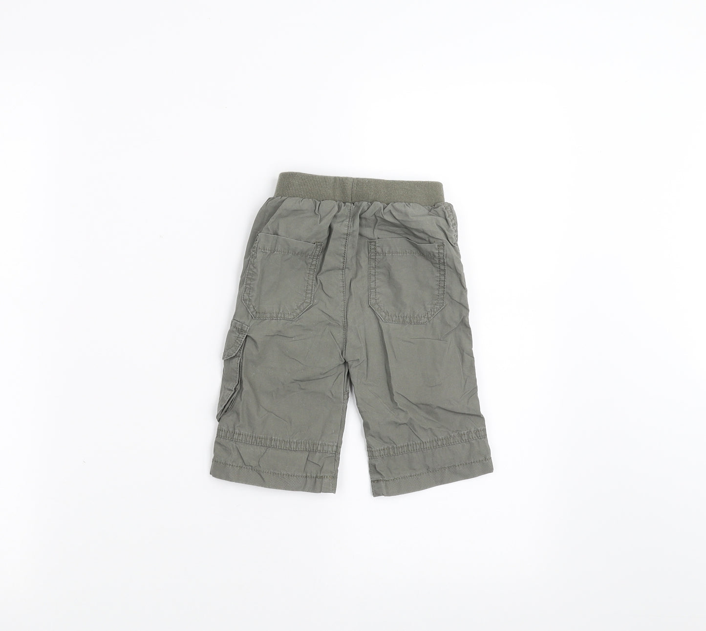 Preworn Baby Green   Cargo Trousers Size 3-6 Months