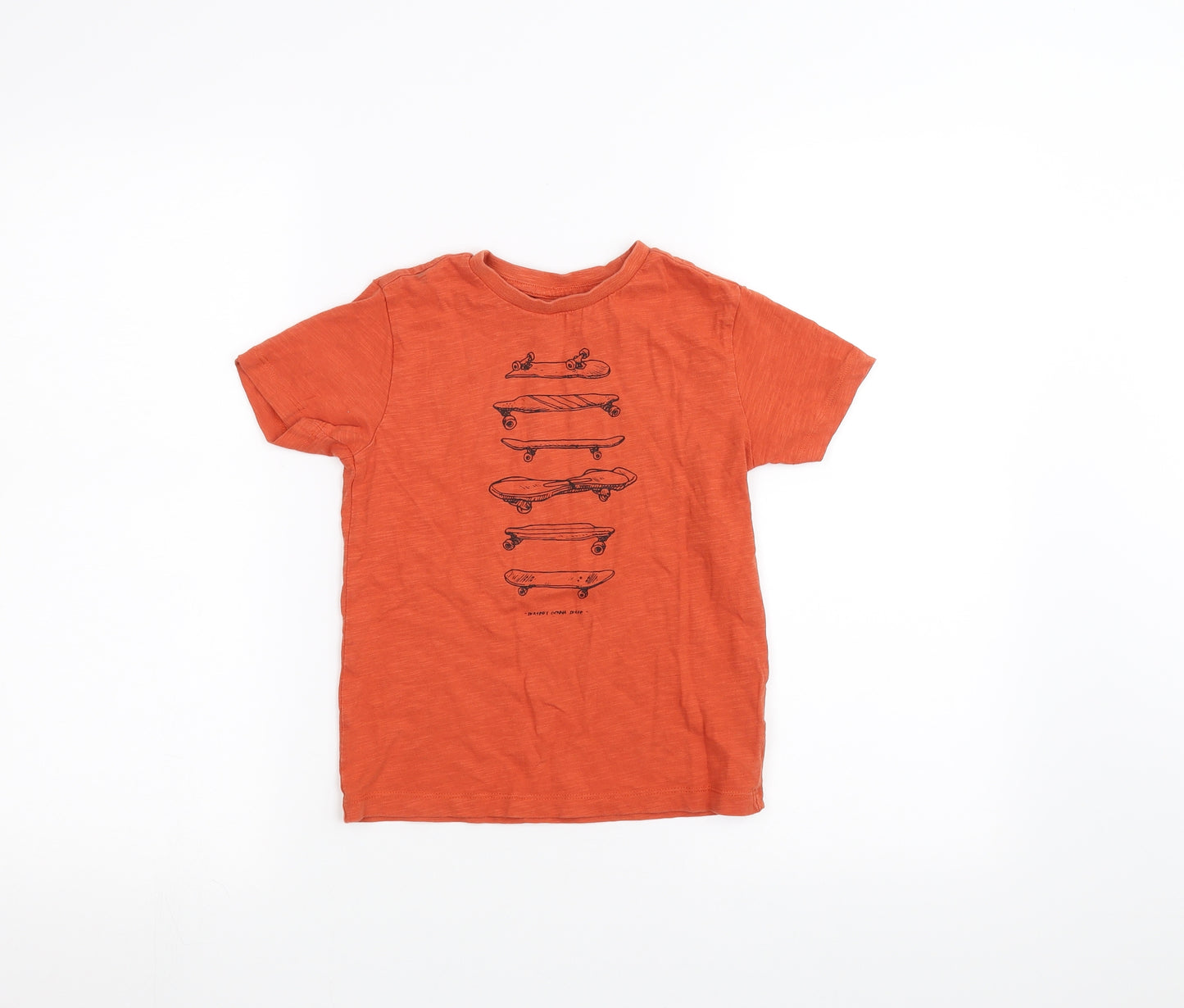 NEXT Girls Orange   Basic T-Shirt Size 5 Years