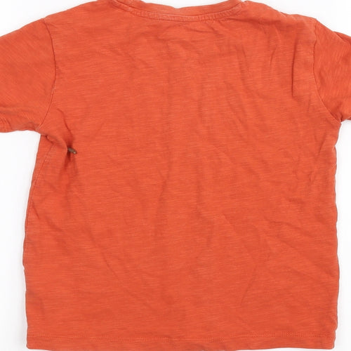 NEXT Girls Orange   Basic T-Shirt Size 5 Years