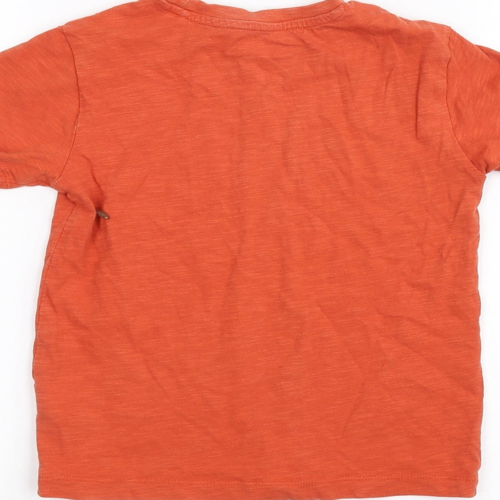 NEXT Girls Orange   Basic T-Shirt Size 5 Years