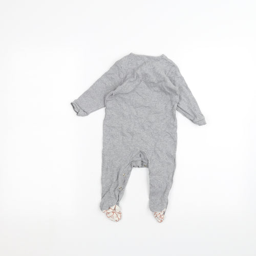 Marks and Spencer Baby Grey   Babygrow One-Piece Size 6-9 Months