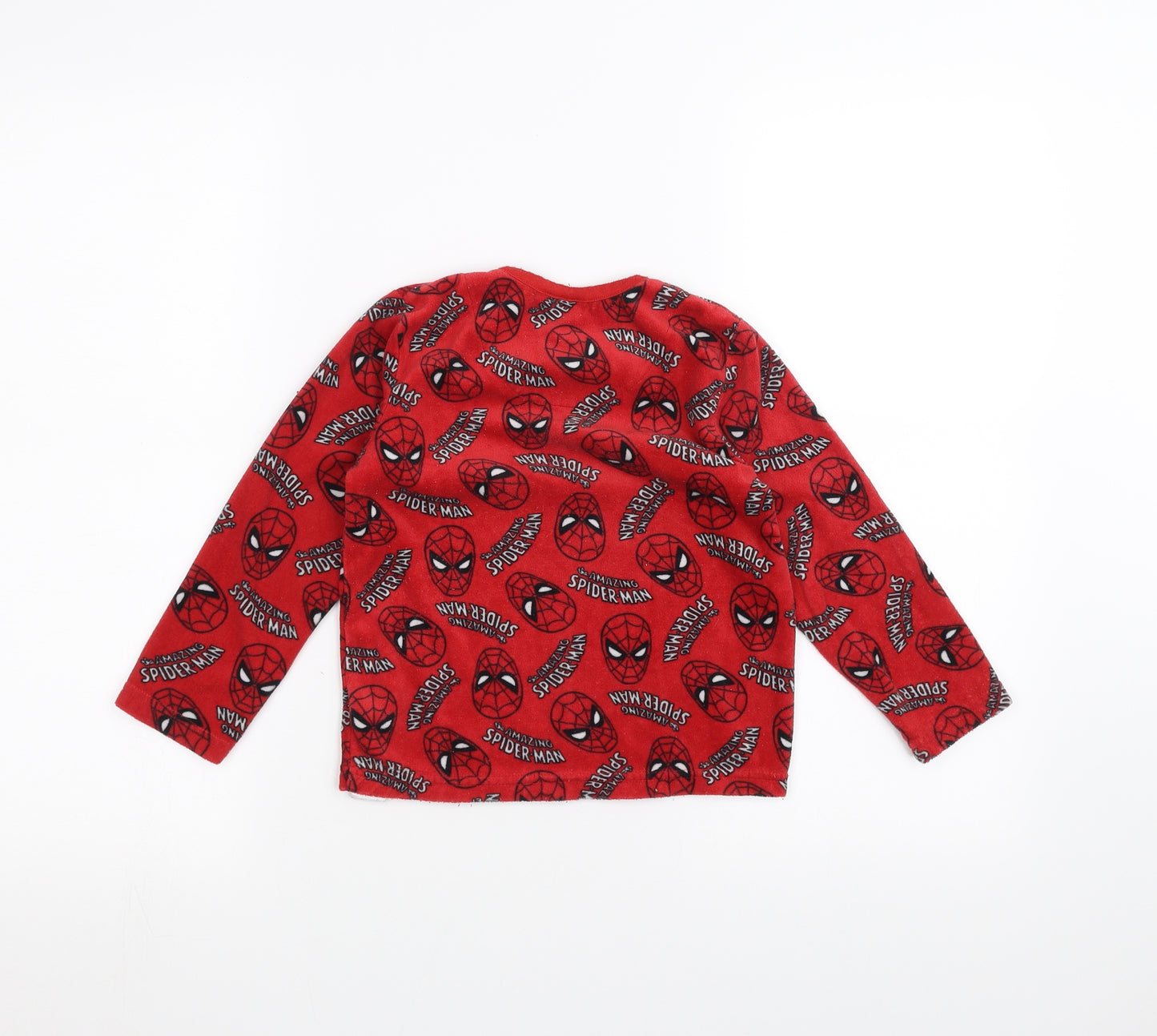 Marvel Boys Red   Pullover Jumper Size 4-5 Years  - Spider Man