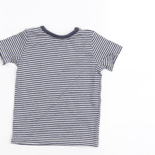 George Baby Grey Striped  Basic T-Shirt Size 6-9 Months