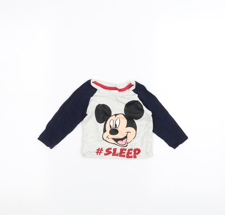 Disney Baby White   Basic T-Shirt Size 6-9 Months  - minnie mouse