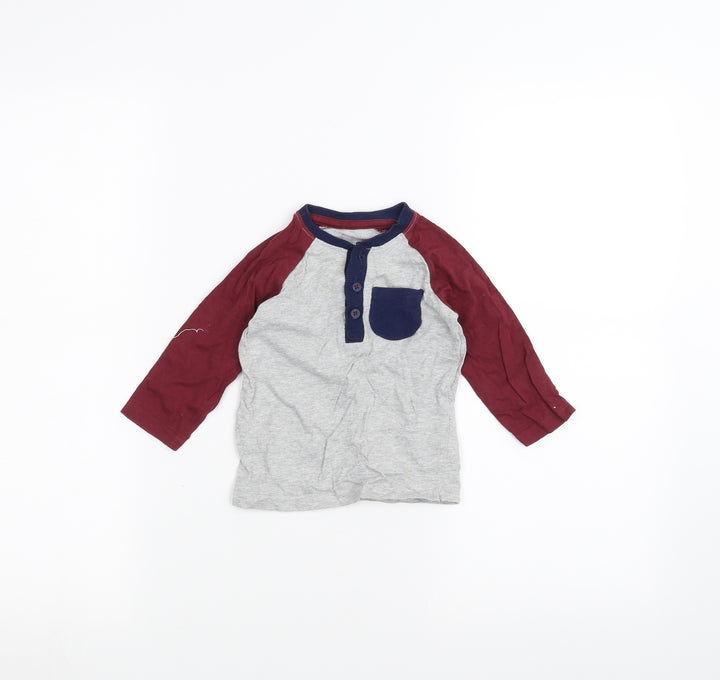 George Baby Grey Basic T-Shirt Size 6-9 Months