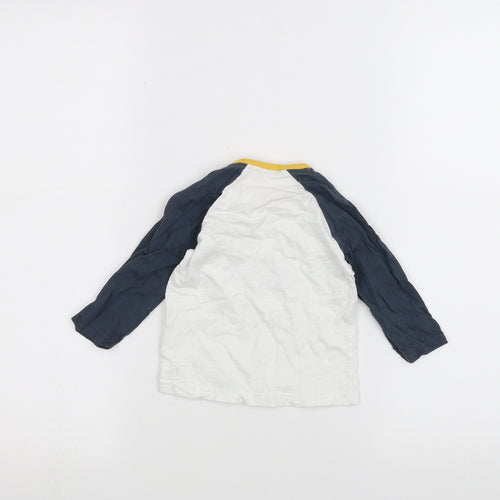 George Baby White   Basic T-Shirt Size 6-9 Months  - BATMAN