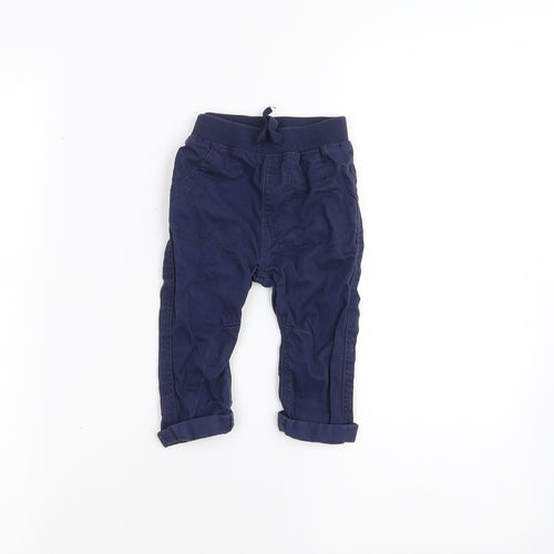 George Baby Blue   Jogger Trousers Size 6-9 Months