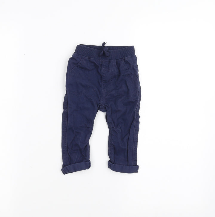 George Baby Blue   Jogger Trousers Size 6-9 Months