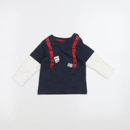 Nutmeg Baby Blue   Basic T-Shirt Size 6-9 Months