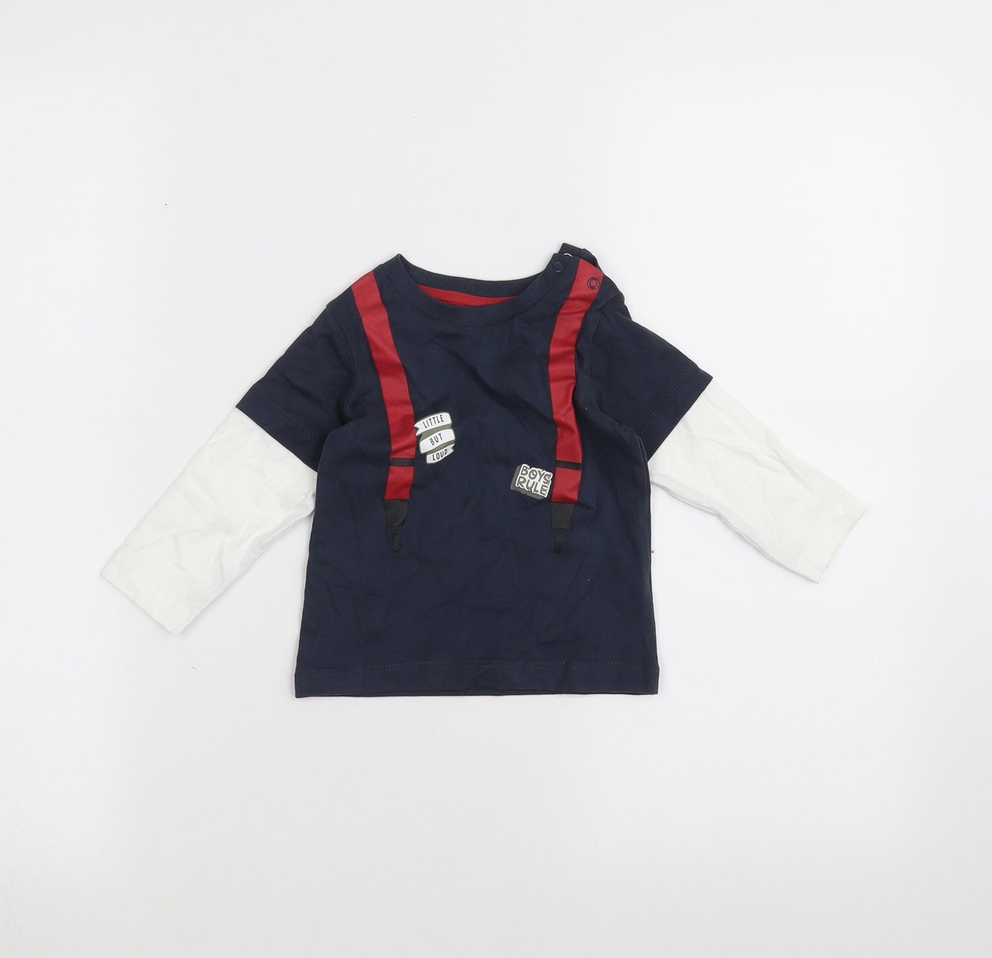 Nutmeg Baby Blue   Basic T-Shirt Size 6-9 Months