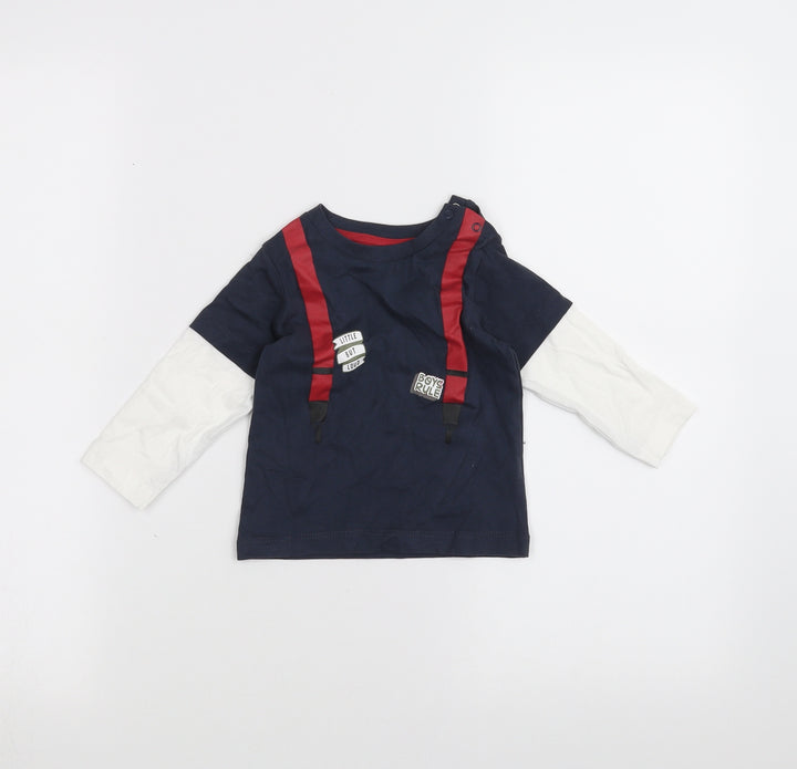 Nutmeg Baby Blue   Basic T-Shirt Size 6-9 Months
